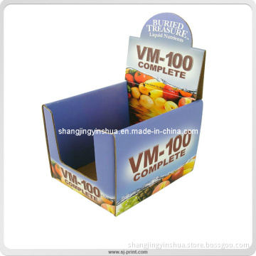 Cardboard Pop Display Box with Slots for Fruits